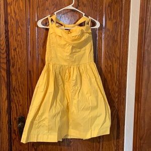 Yellow vintage halter dress